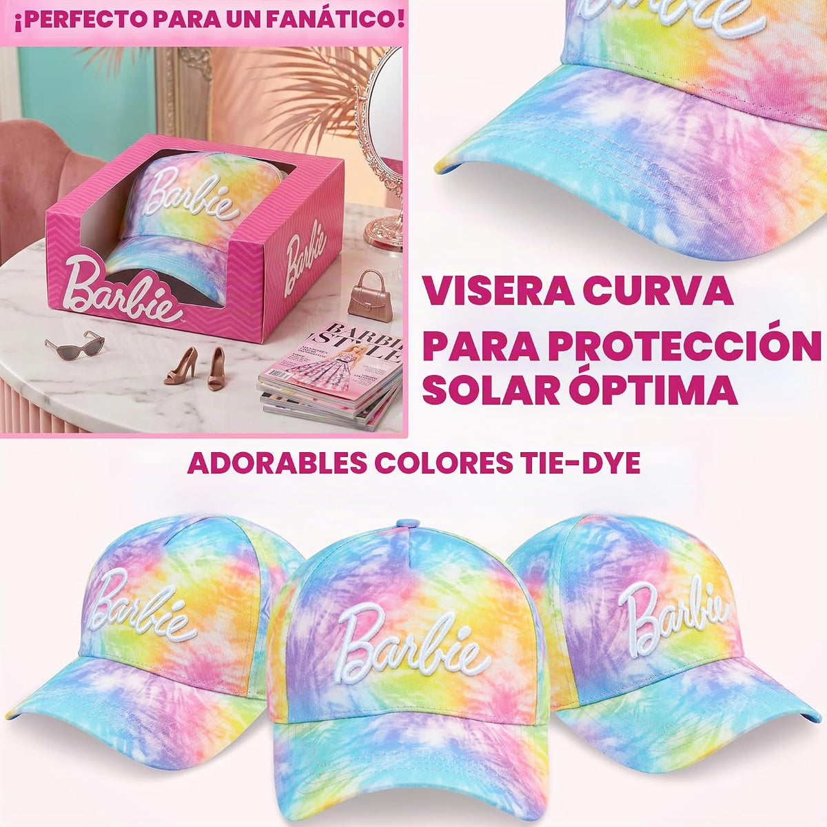 Get Trend Hello Kitty | Barbie | Squishmallows - Gorra de béisbol p...