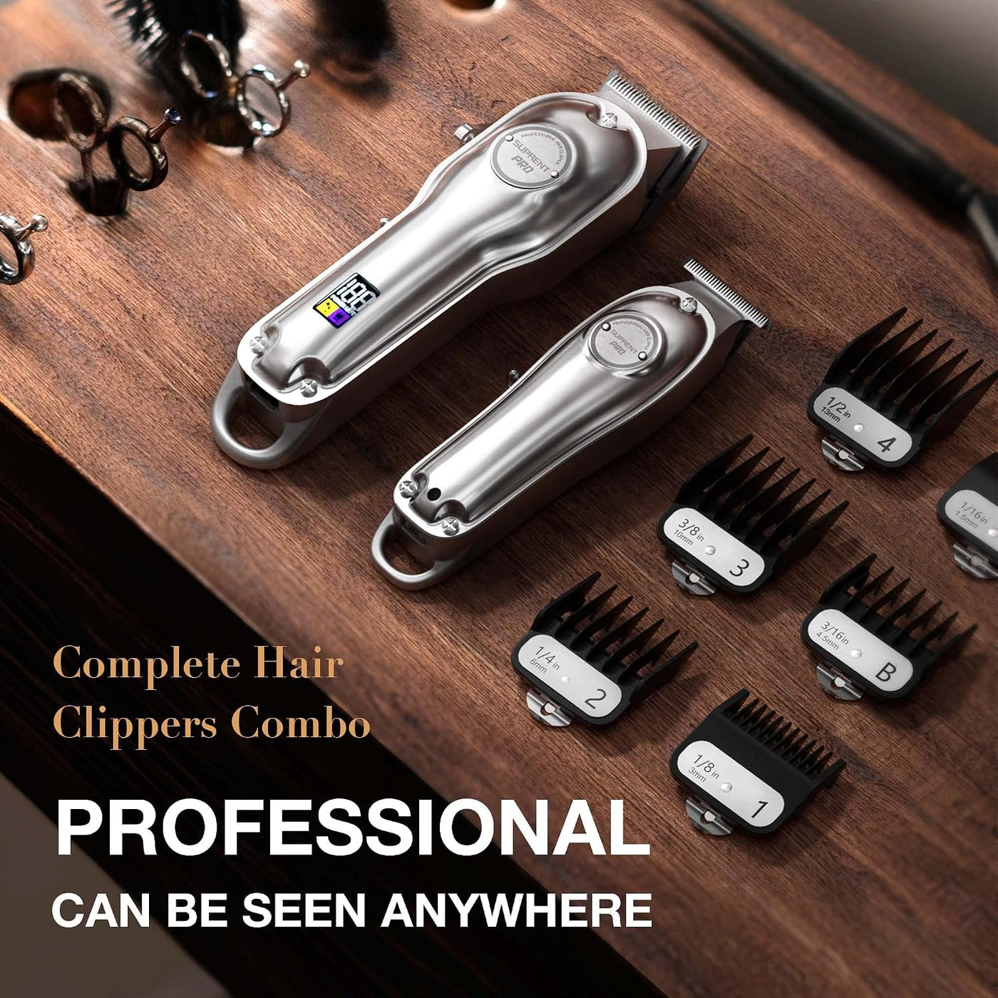 SUPRENT® PRO Cortapelos Profesional para Hombres - Kit de Corte de...