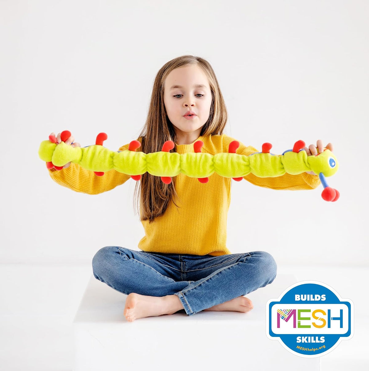 Calmee La Oruga Juguete de Peluche Sensorial con Peso para Niños, E...