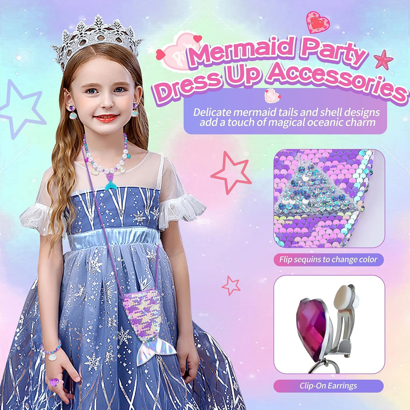 Cherry Tale Regalos de sirena para niñas de 4 a 6 años, juguetes de...