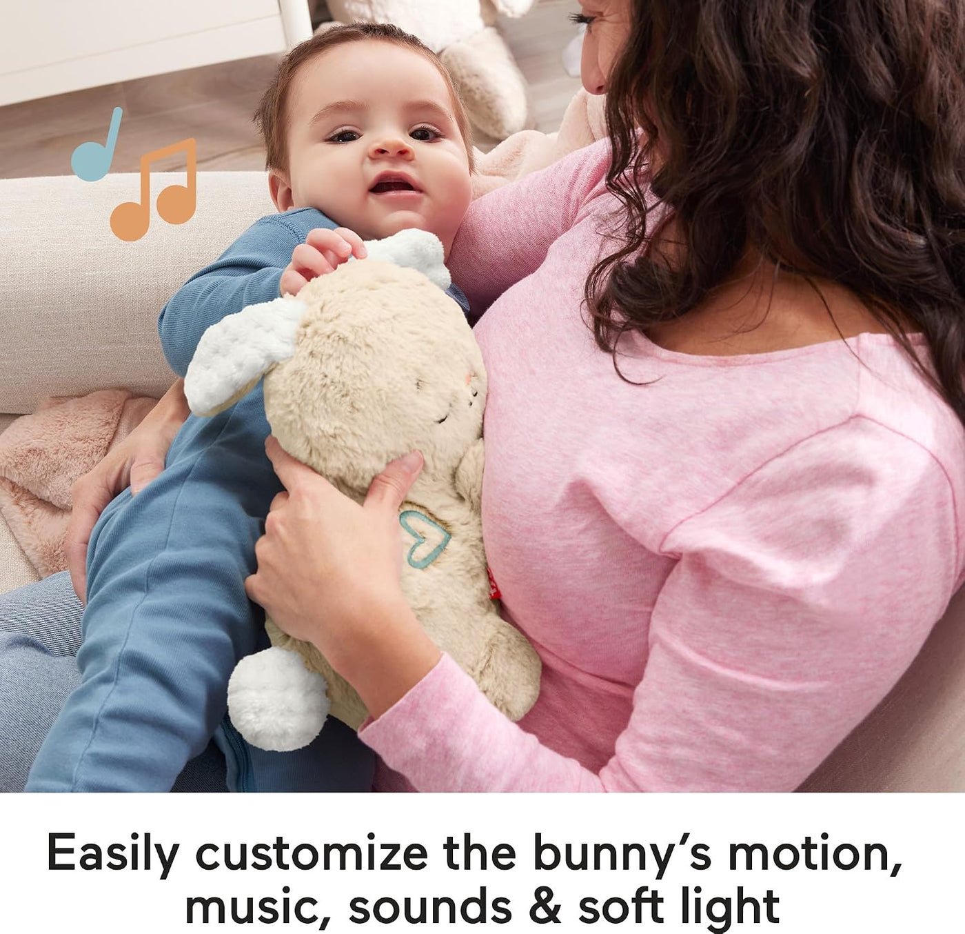 Fisher-Price Baby Sound Machine Soothe & Settle Bunny - Juguete...