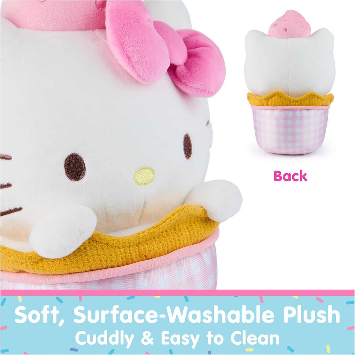 GUND Sanrio - Peluche oficial de Helado Hello Kitty, animal de pelu...