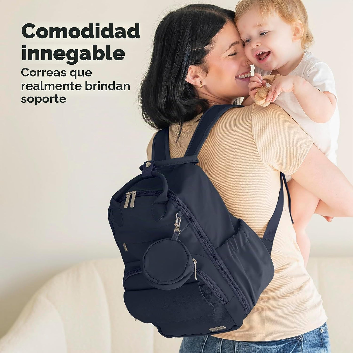 KeaBabies Mochila para pañales, mochilas de viaje para pañales (azu...