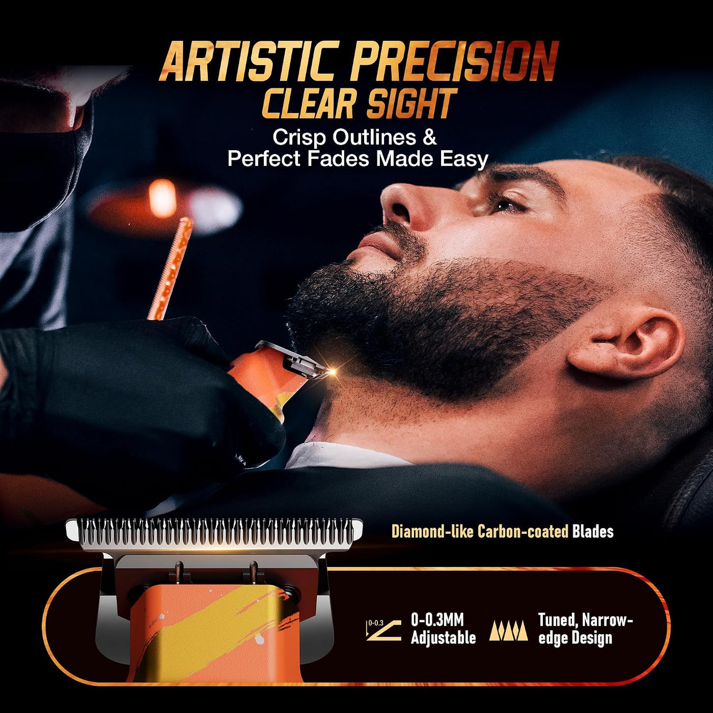 SUPRENT Sandstorm - Cortadora de pelo profesional para hombres, de...