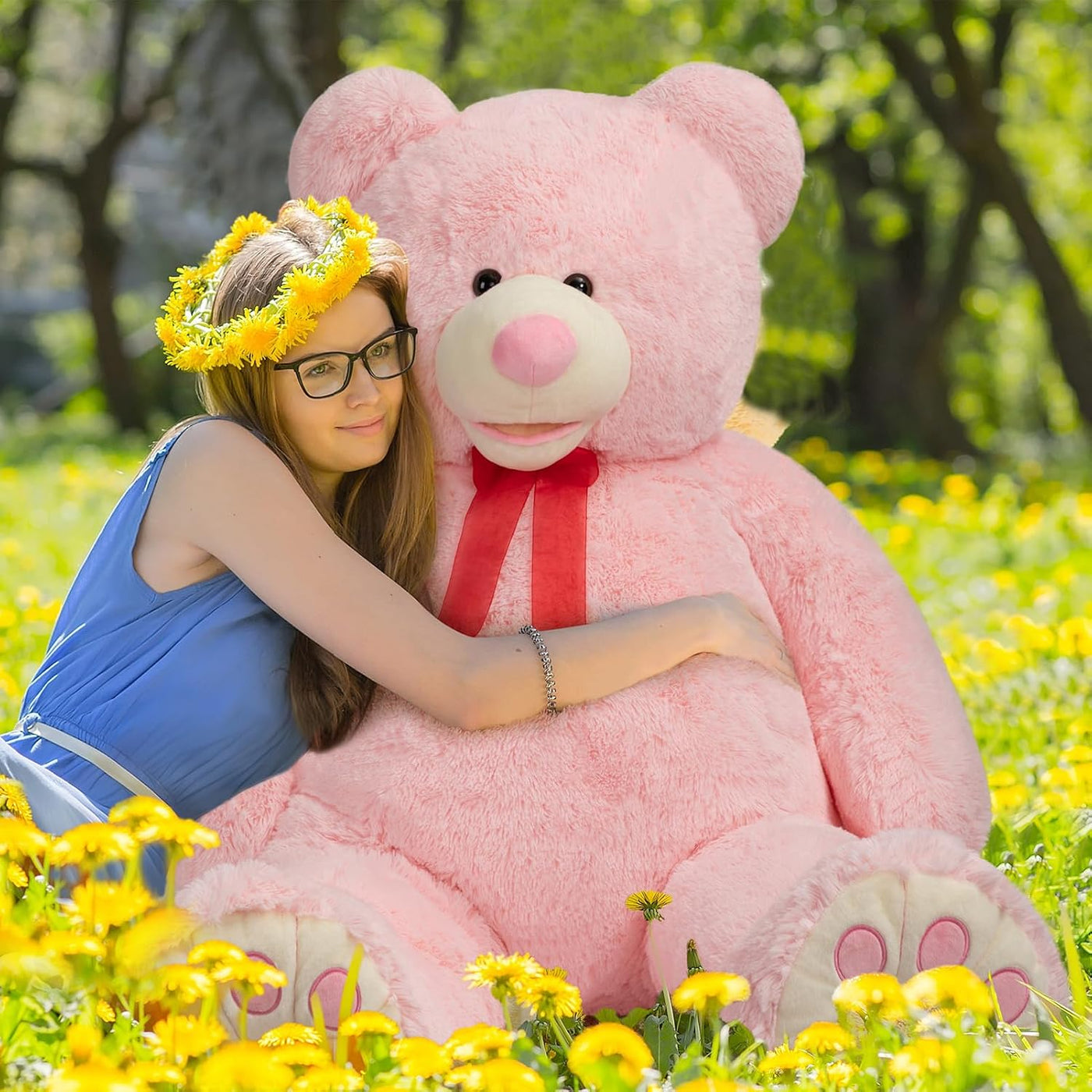 HollyHOME Oso de Peluche Gigante de 5 Pies, Animal de Peluche Enorm...