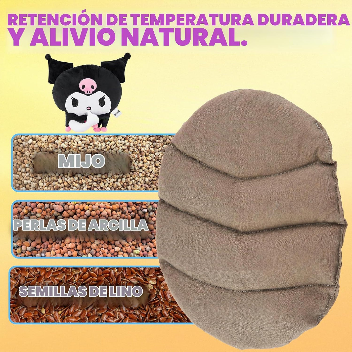 Hello Kitty Sanrio Almohadilla Térmica para Microondas para Cuello...