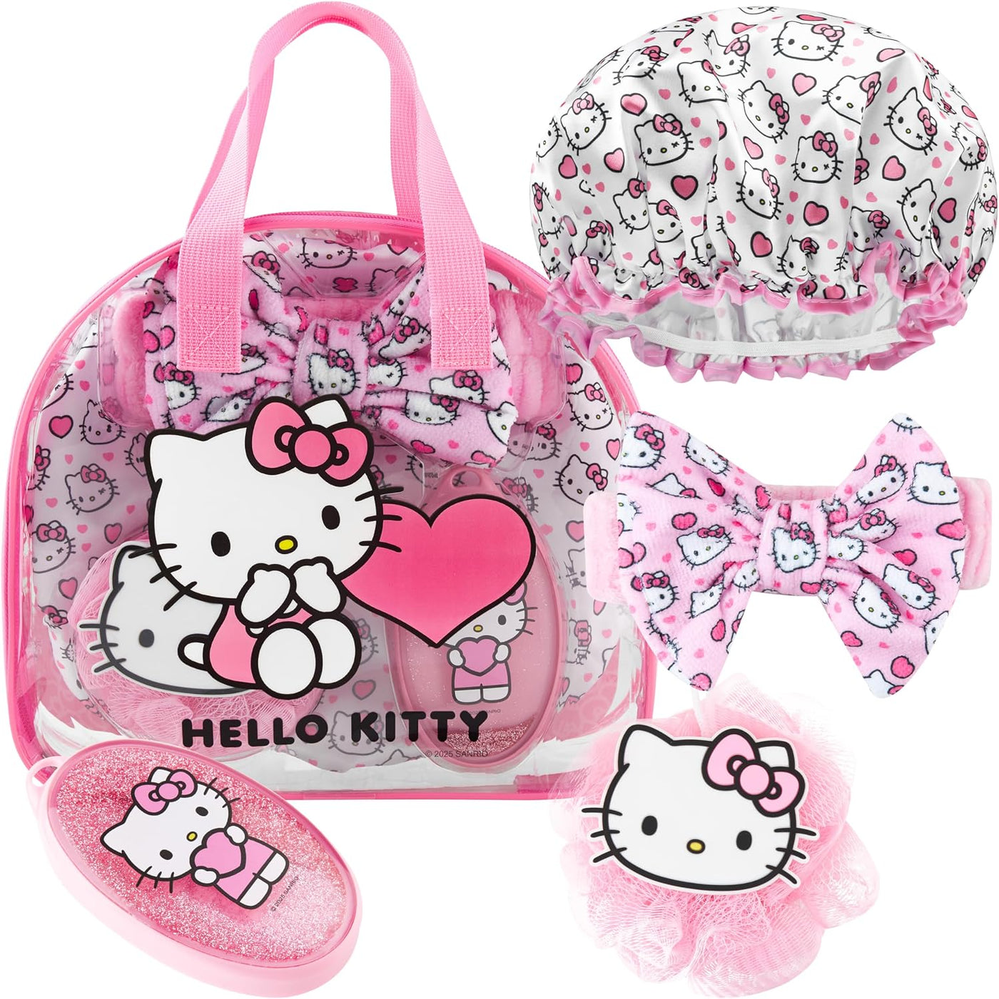 Get Trend Hello Kitty Sanrio - Juego de accesorios de ducha, necese...