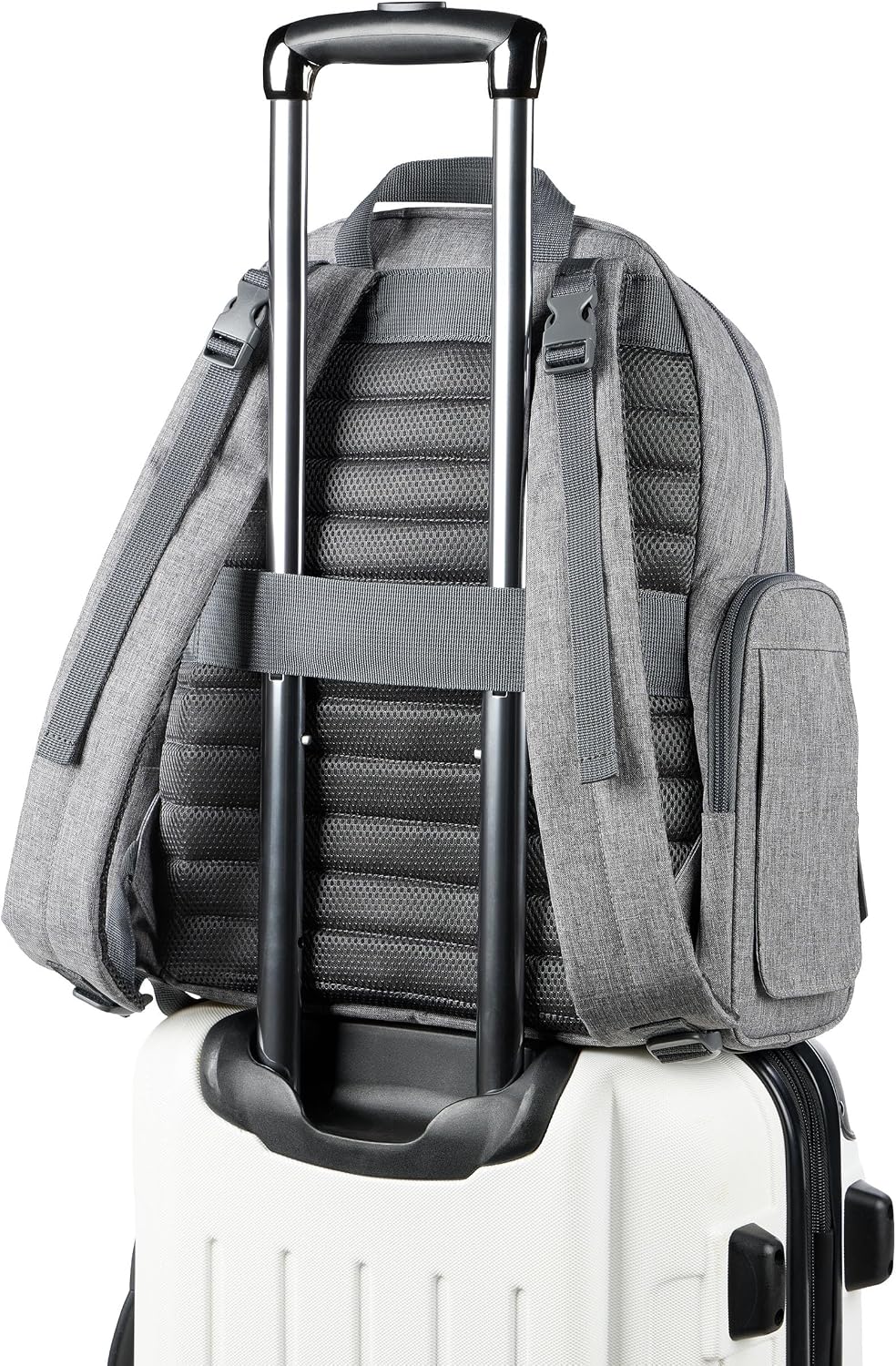 Skip Hop Mochila para pañales con cambiador portátil, 9 bolsillos e...
