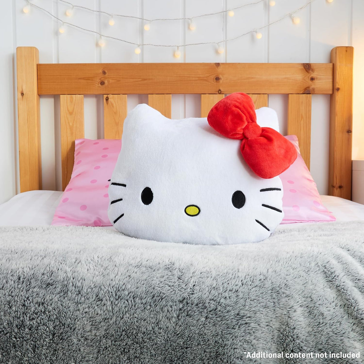 Get Trend Hello Kitty Almohada de Felpa 3D Suave Cojín Decorativo R...