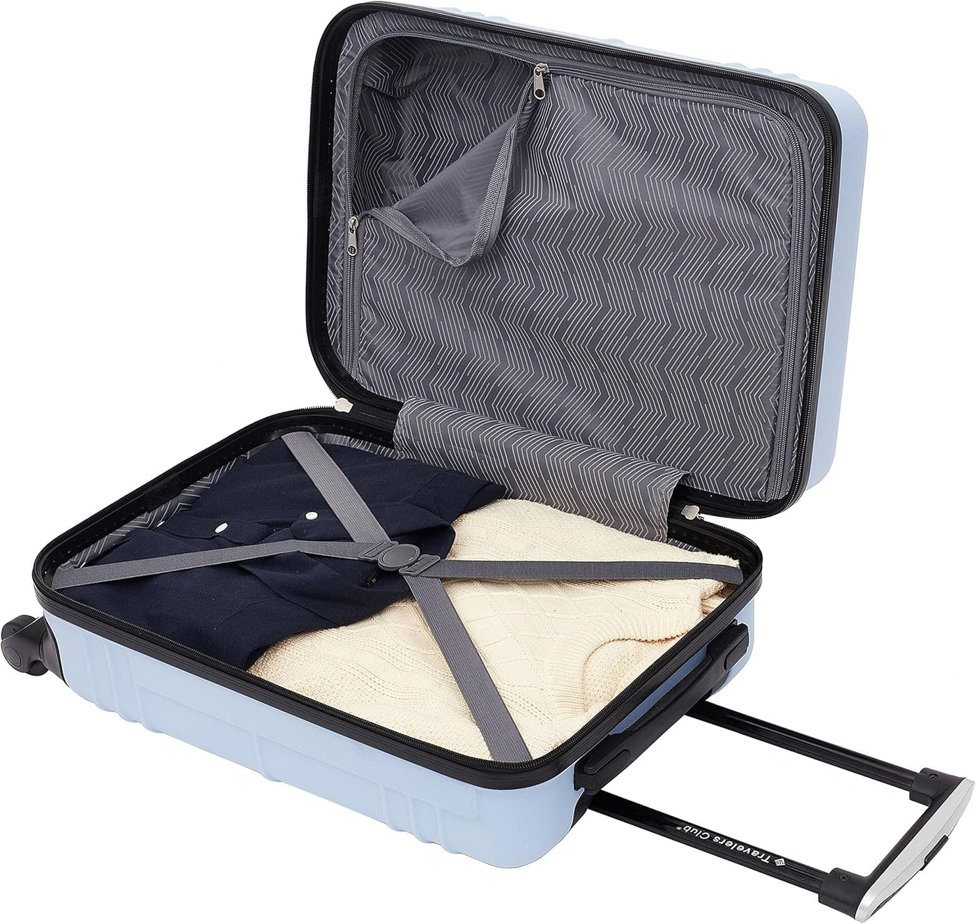 Travelers Club Equipaje de mano Richmond Spinner de 22", Azul,...