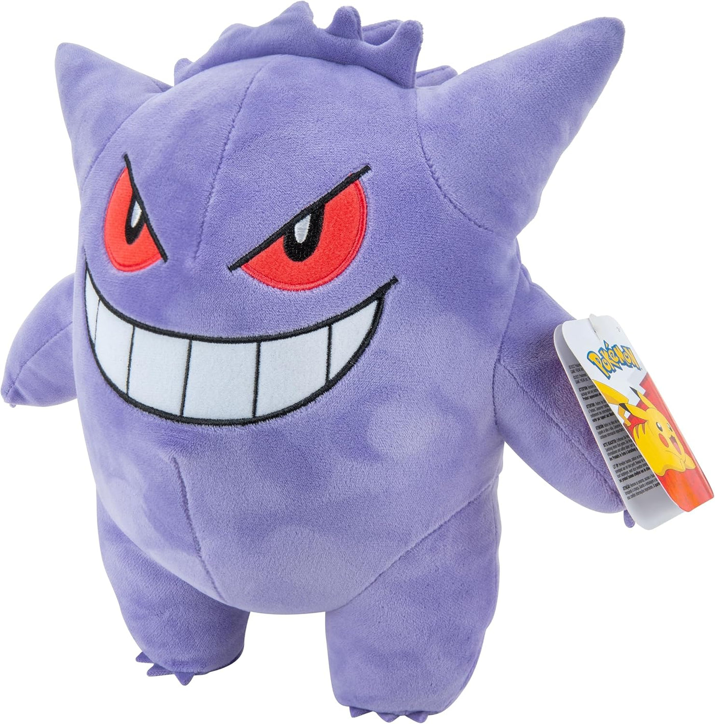 Pokemon Gengar Plush - Peluche de Pokémon de 12 pulgadas, detalles...