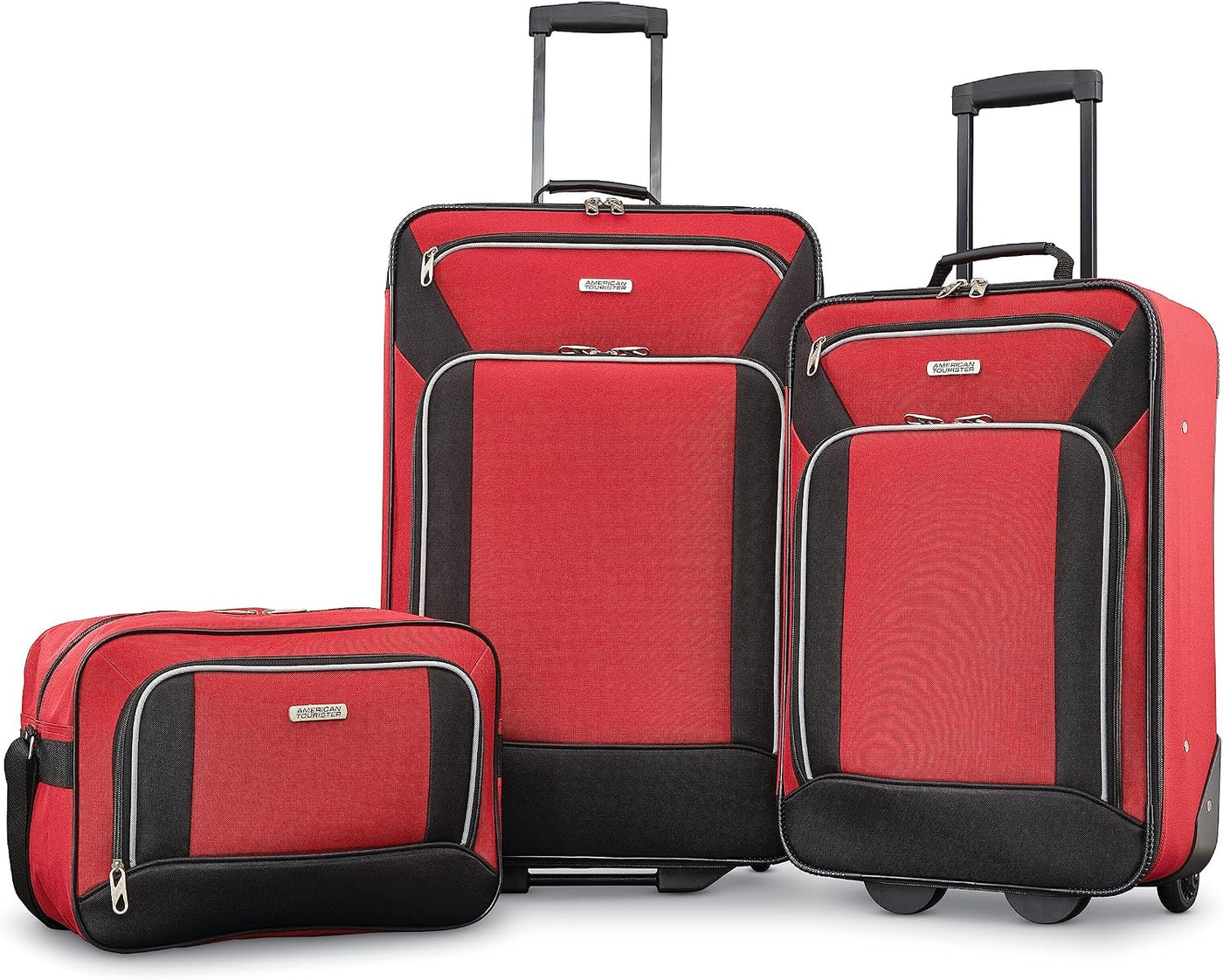 American Tourister Fieldbrook XLT Softside - Equipaje vertical, Roj...