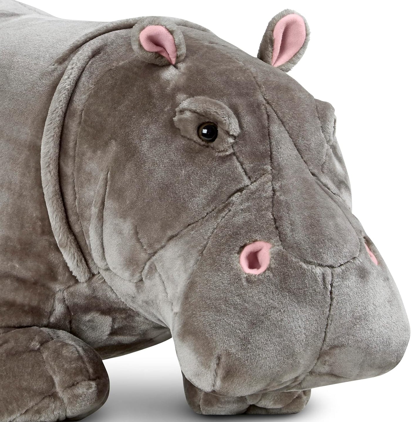Melissa & Doug Hipopótamo gigante - Animal de peluche realista...