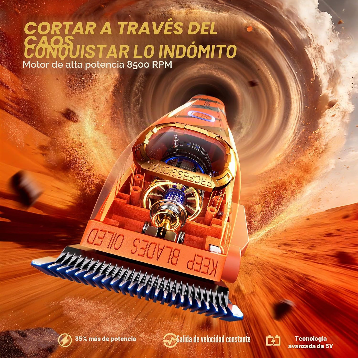 SUPRENT Sandstorm - Cortadora de pelo profesional para hombres, de...