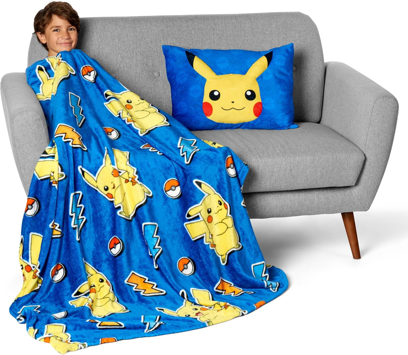 Northwest Pokémon Pika Pika Pikachu - Manta de felpa de 50 x 60 pul...