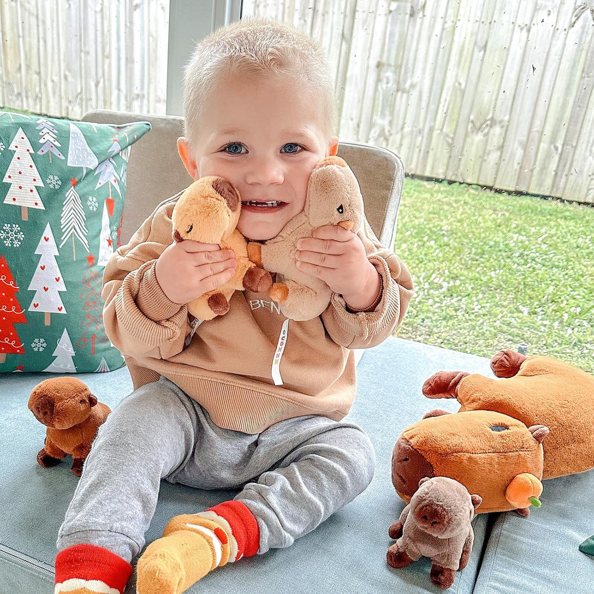 OUOZZZ - Juguete de peluche Capybara, 5 en 1, animal de peluche gra...