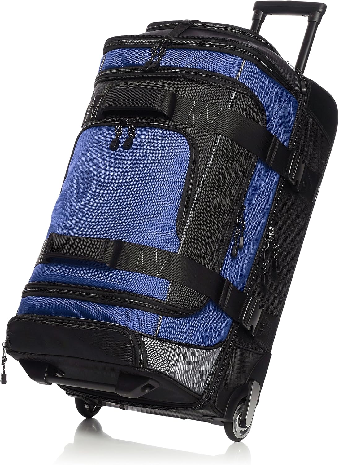 Amazon Basics - Bolsa con ruedas de Ripstop, Azul