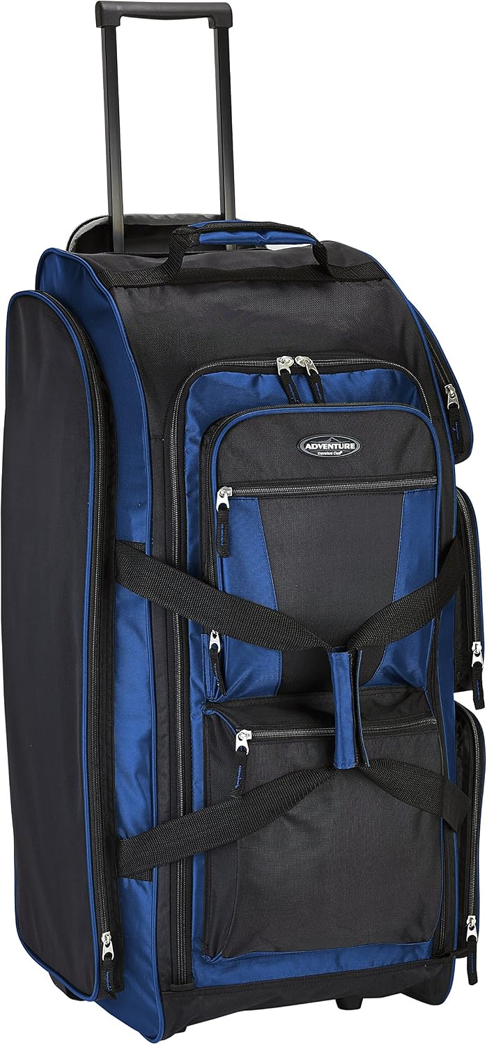 Bolsa de lona con ruedas vertical y múltiples bolsillos Travelers C...