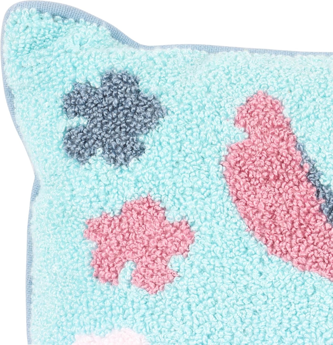 Jay Franco Needlepoint - Almohada decorativa de peluche ultrasuave...