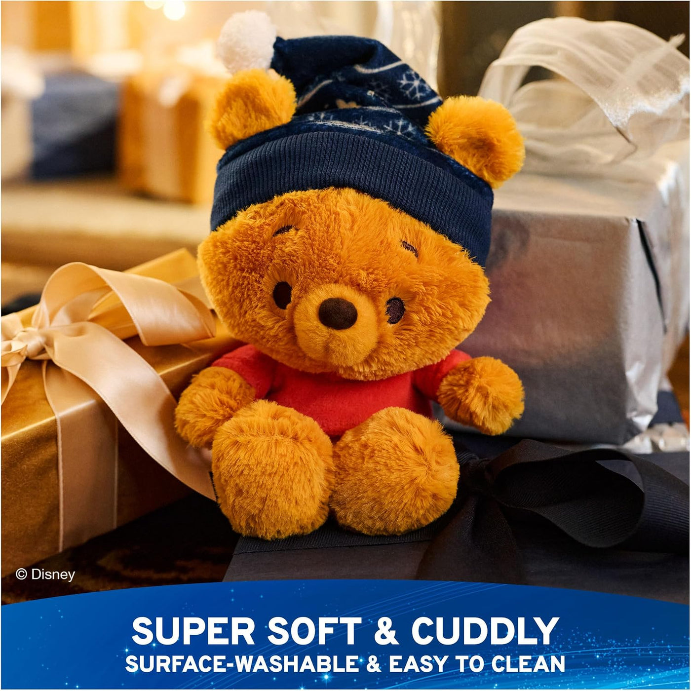 GUND Disney Winnie the Pooh Kai Bear Plush con traje de invierno pa...