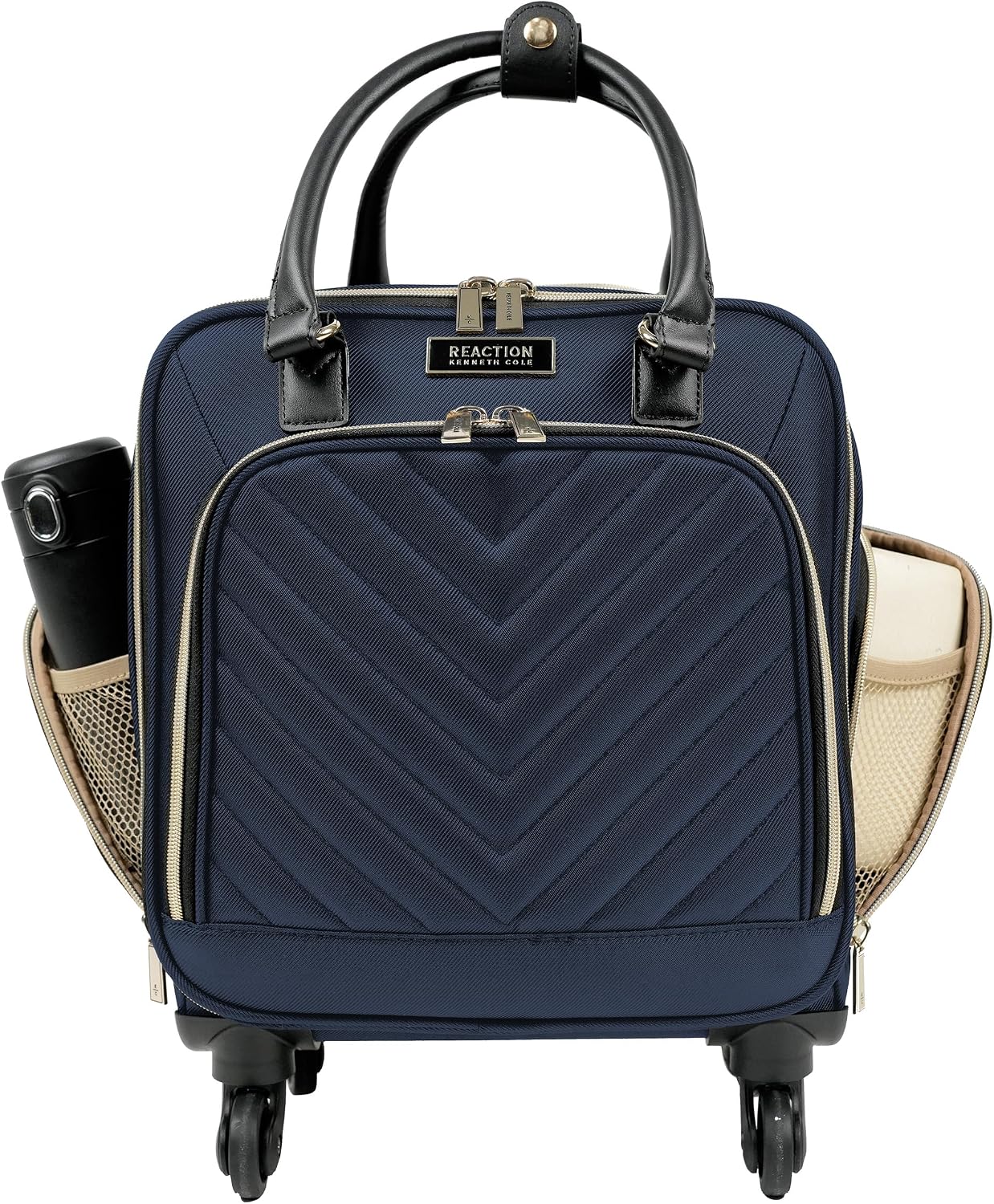 Kenneth Cole REACTION Chelsea Chevron - Maleta extensible de 8 rued...