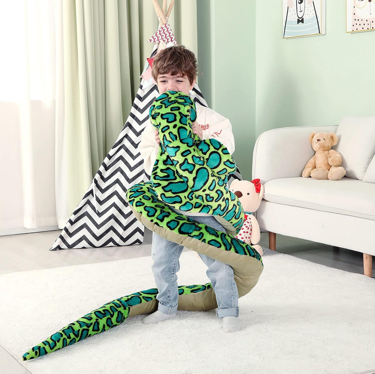 IKASA - Juguetes de peluche de serpiente gigante, cobra grande de 1...