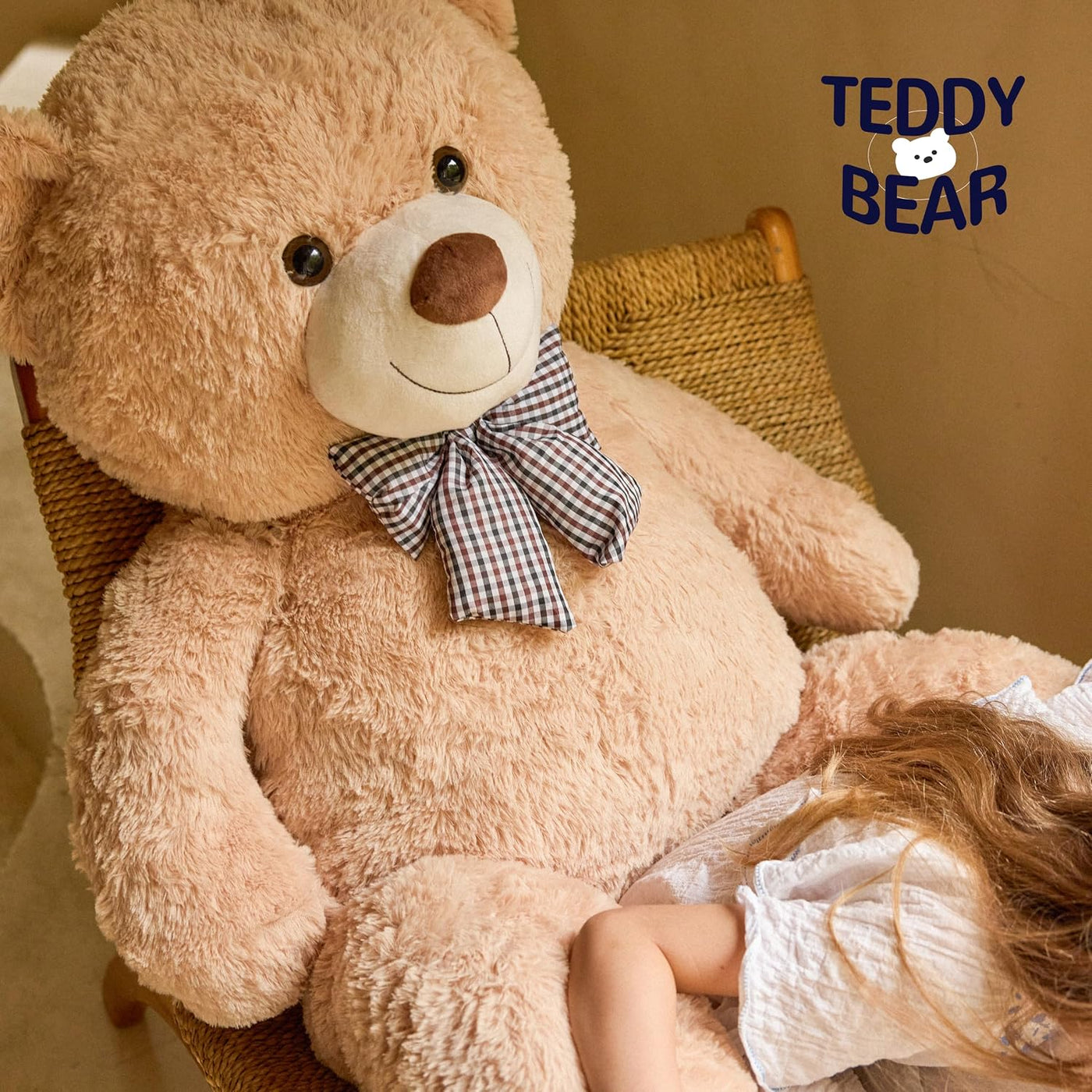 Oso de peluche gigante grande de 47 pulgadas, animales de peluche,...