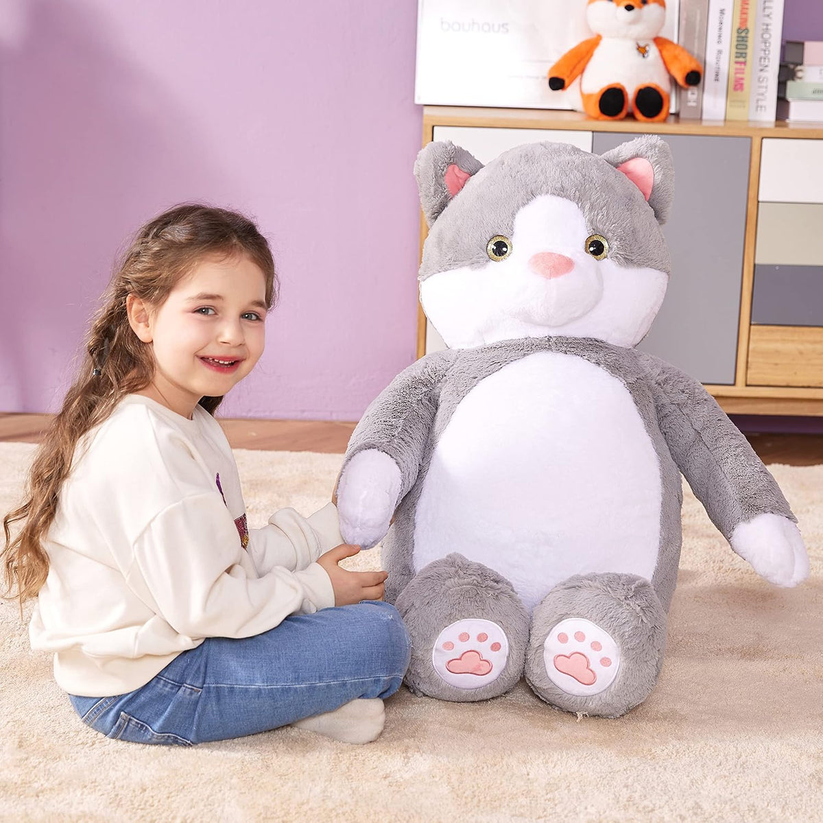 IKASA Juguete de Peluche de Gato Gigante, Gatito Grande Lindo de 30...
