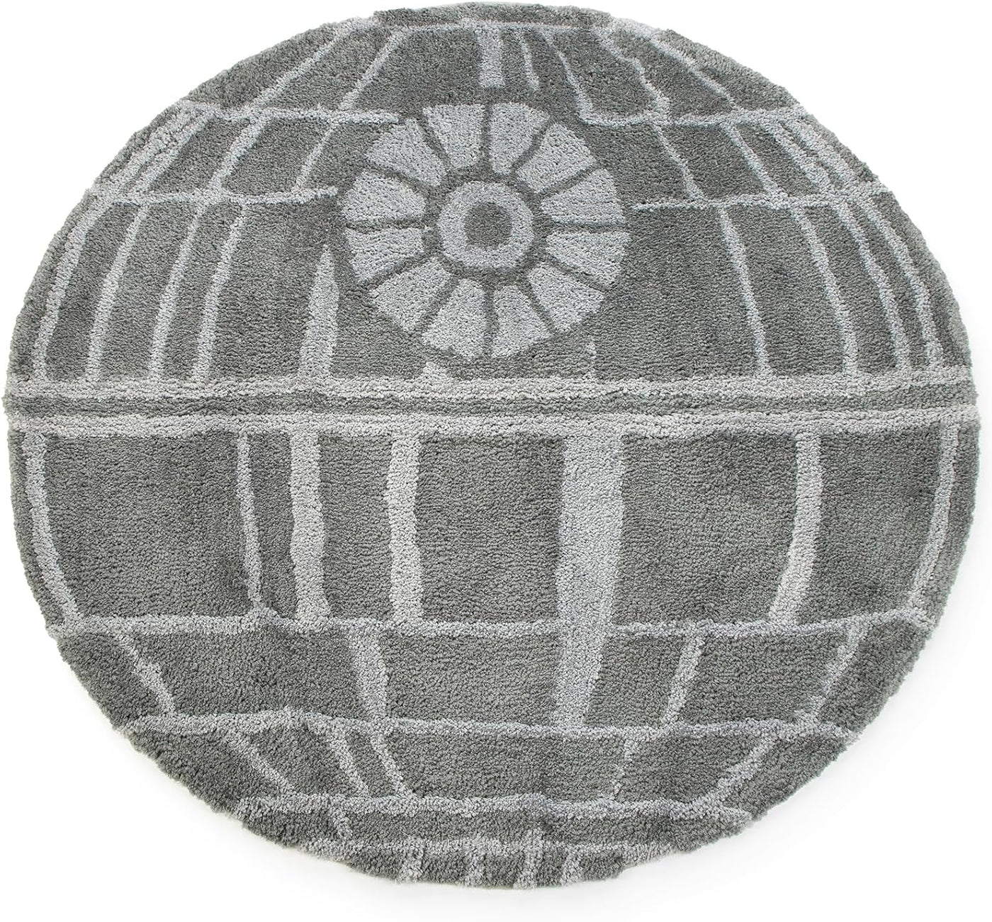 Jay Franco Star Wars - Alfombra de felpa gris esponjosa de 3 x 3 pi...