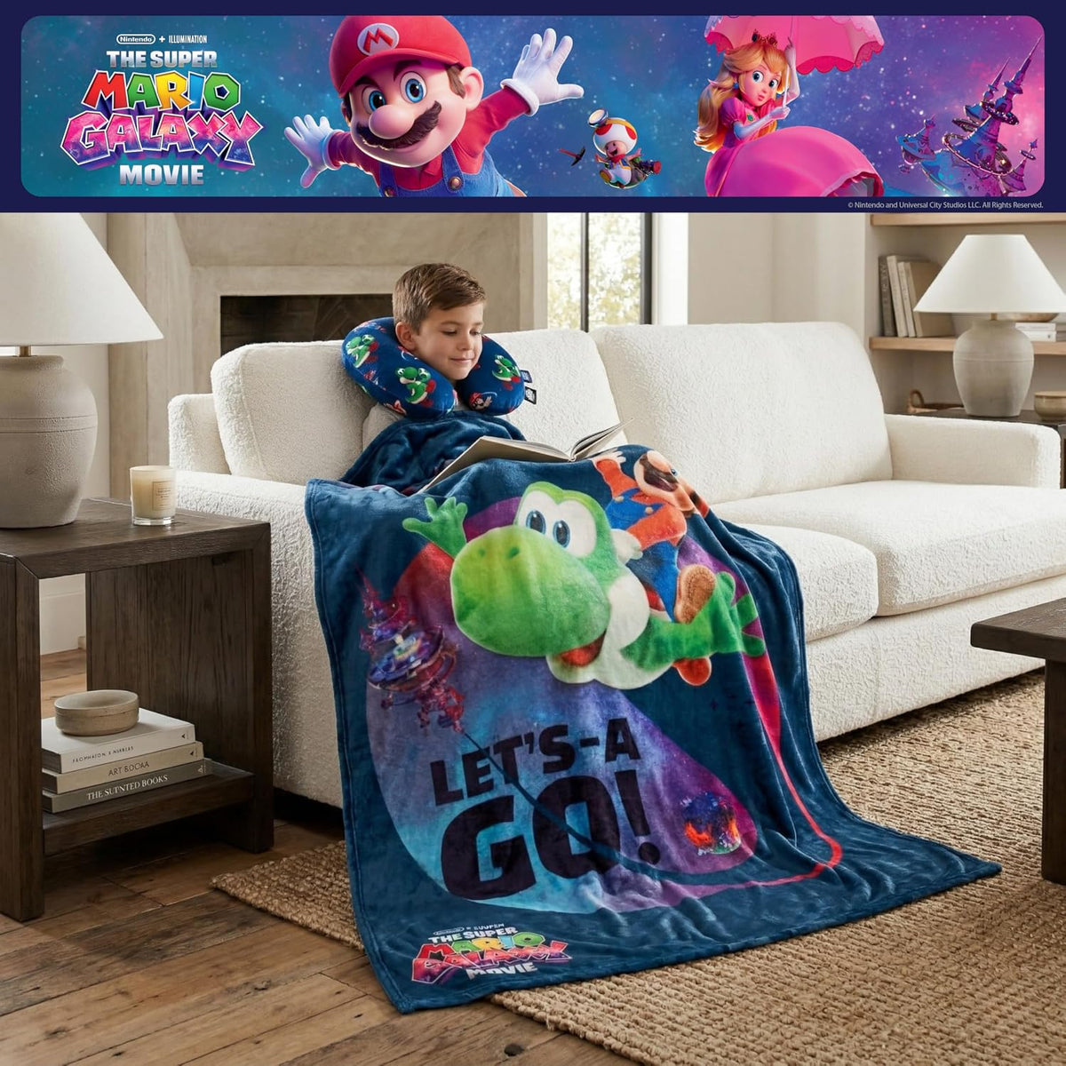 The Super Mario Galaxy Movie Travel Neck Pillow \u2013 Almohada sua...