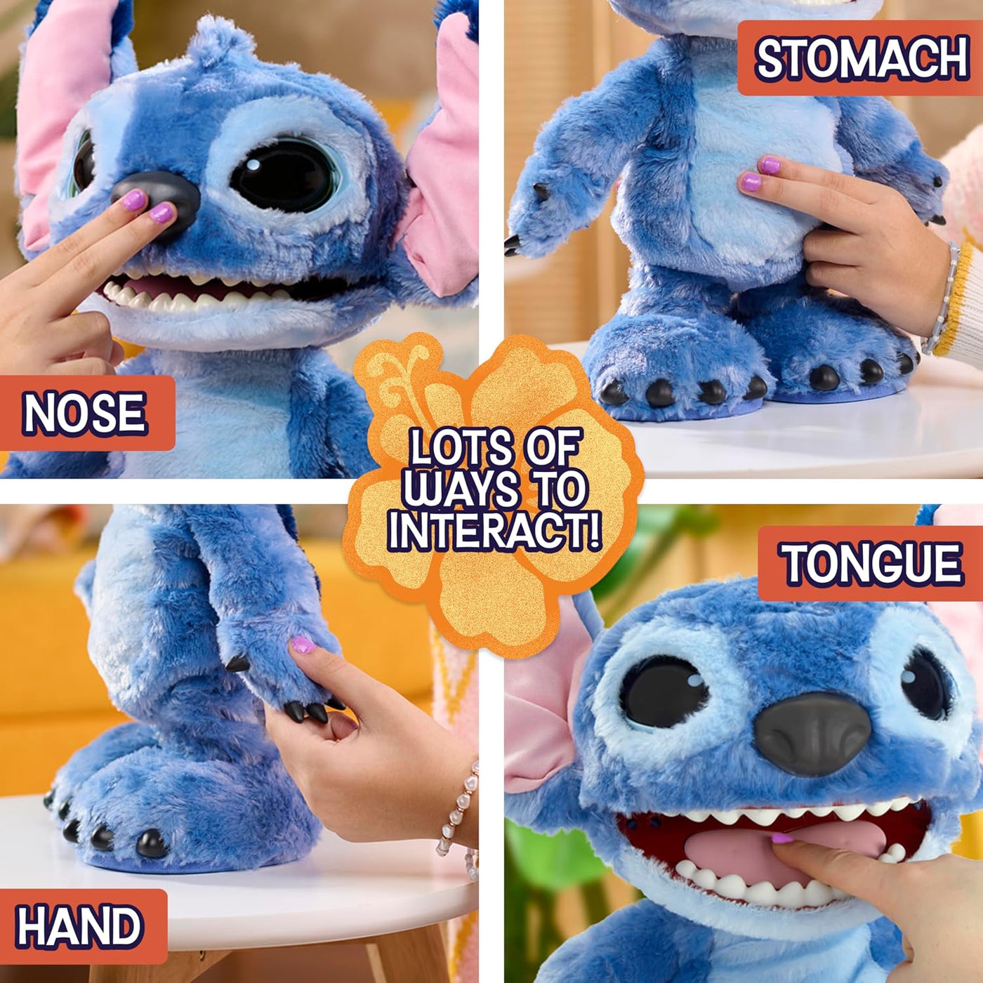 Disney Stitch Just Play Ultimate Interactive - Juguete de peluche i...