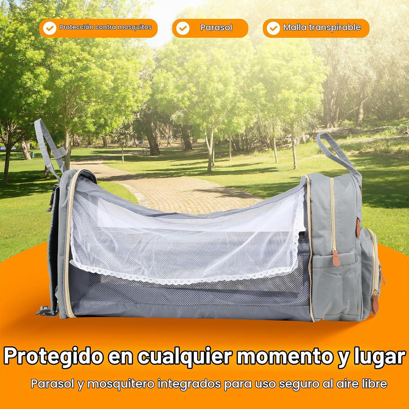 Little Lumen Mochila para pañales con cambiador \u2013 Bolsa de pañ...