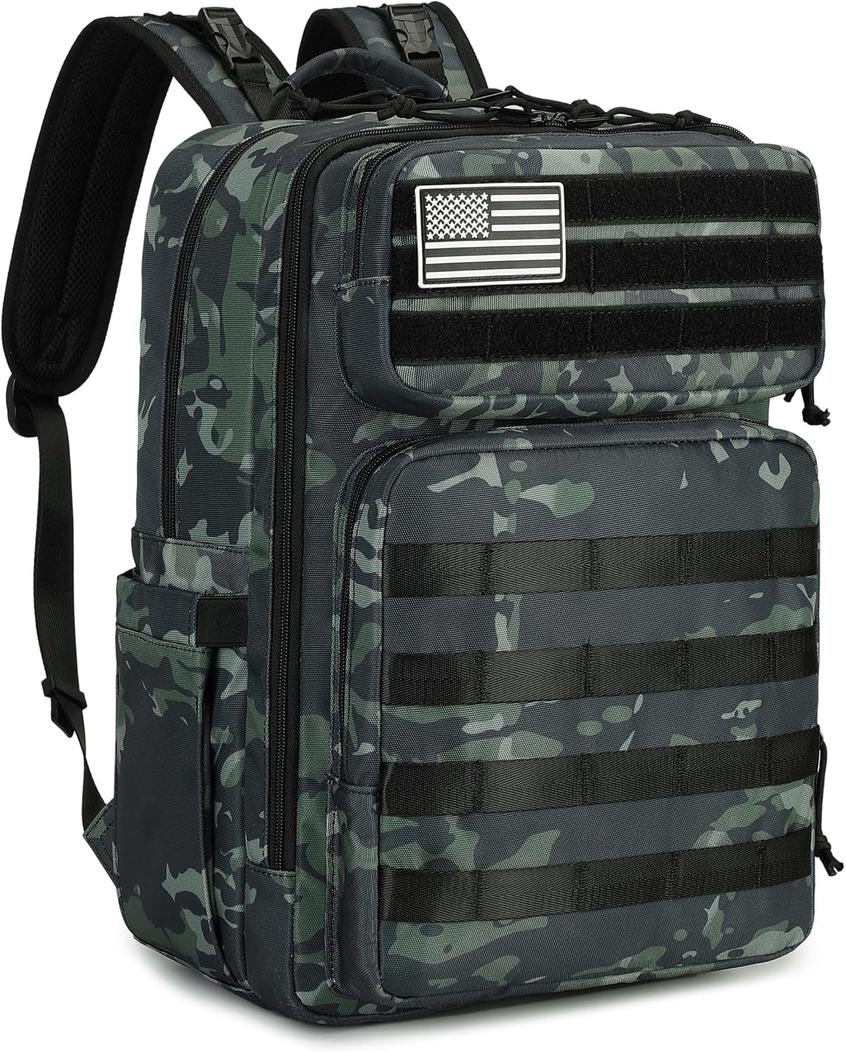 LORADI Mochila grande para pañales para papá, estilo táctico, camuf...
