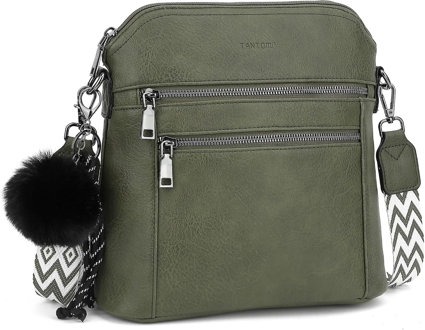 Bolso bandolera TANTOMI para mujer: bolso de mano de piel sintética