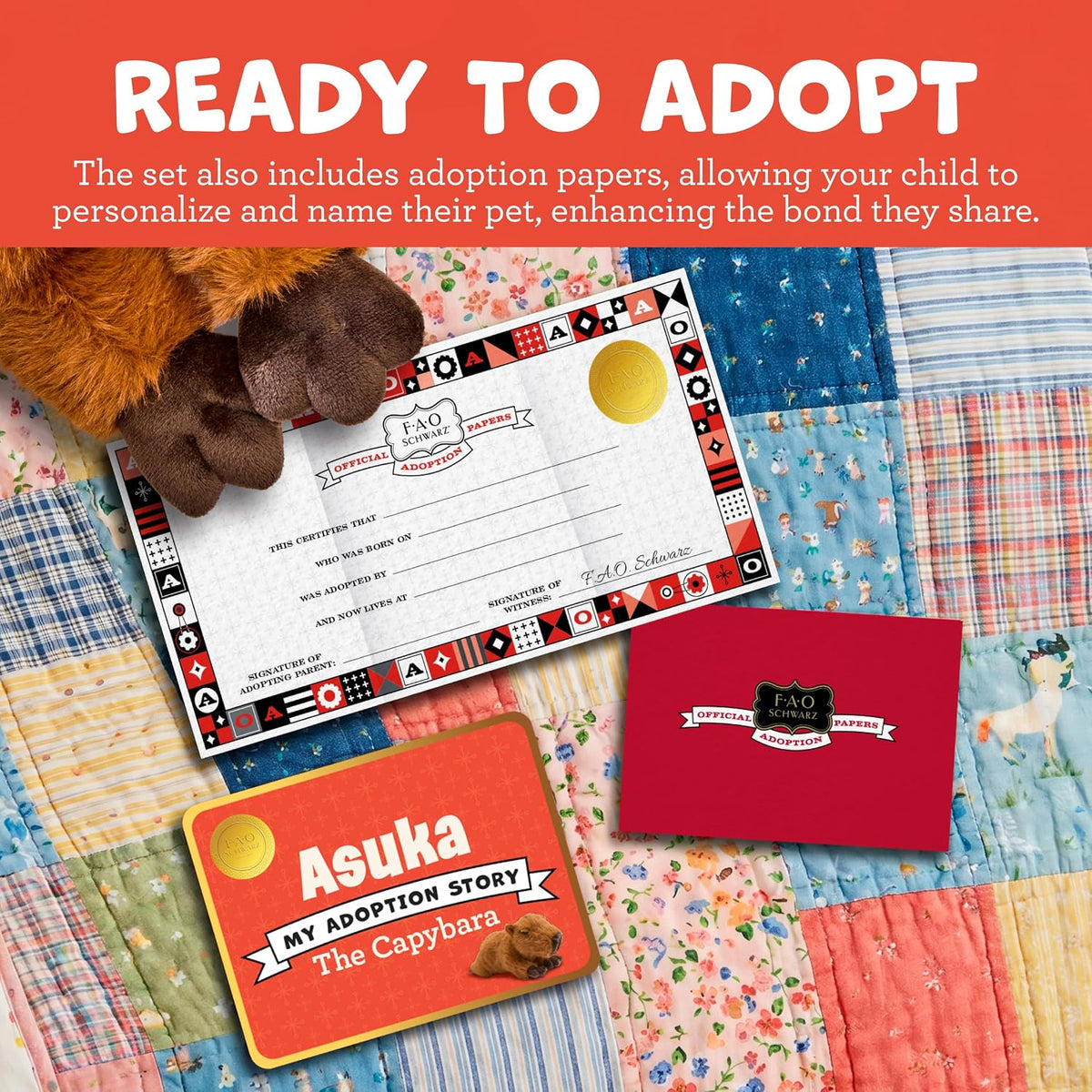 FAO Schwarz® 20" Adopt-A-Pets - Capybara de felpa | Peluche de...