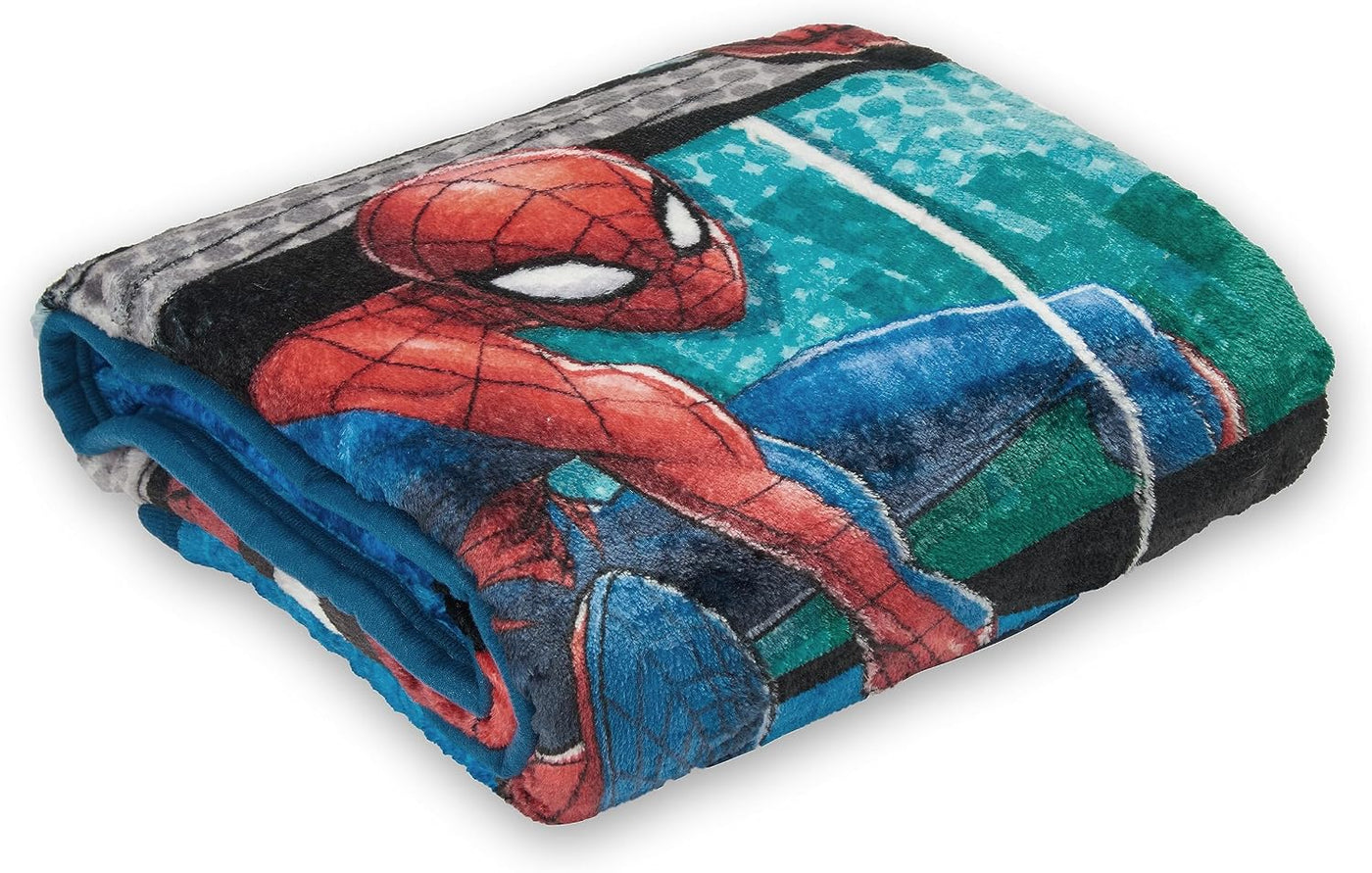 Northwest Spider-Man - Manta Sherpa de seda táctil, 40 x 50 pulgada...