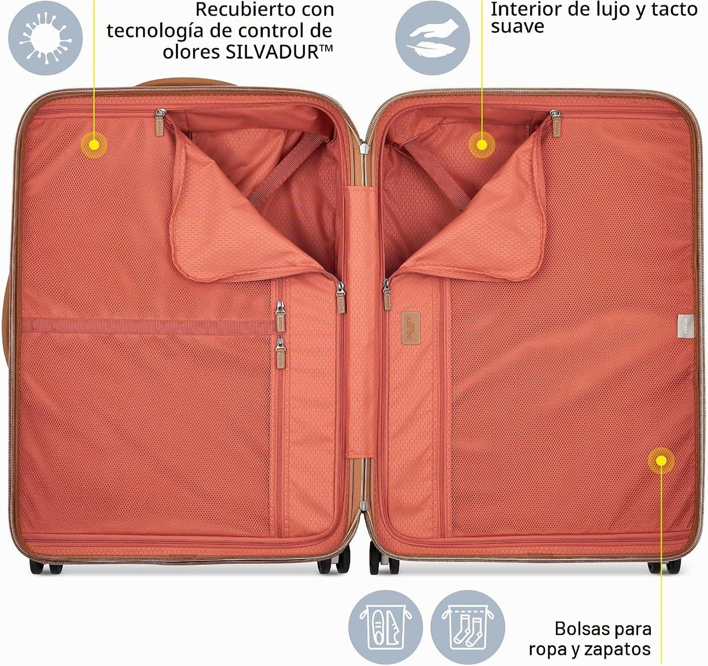 DELSEY PARIS Chatelet Air 2.0, equipaje de maletero a cuadros de 26...