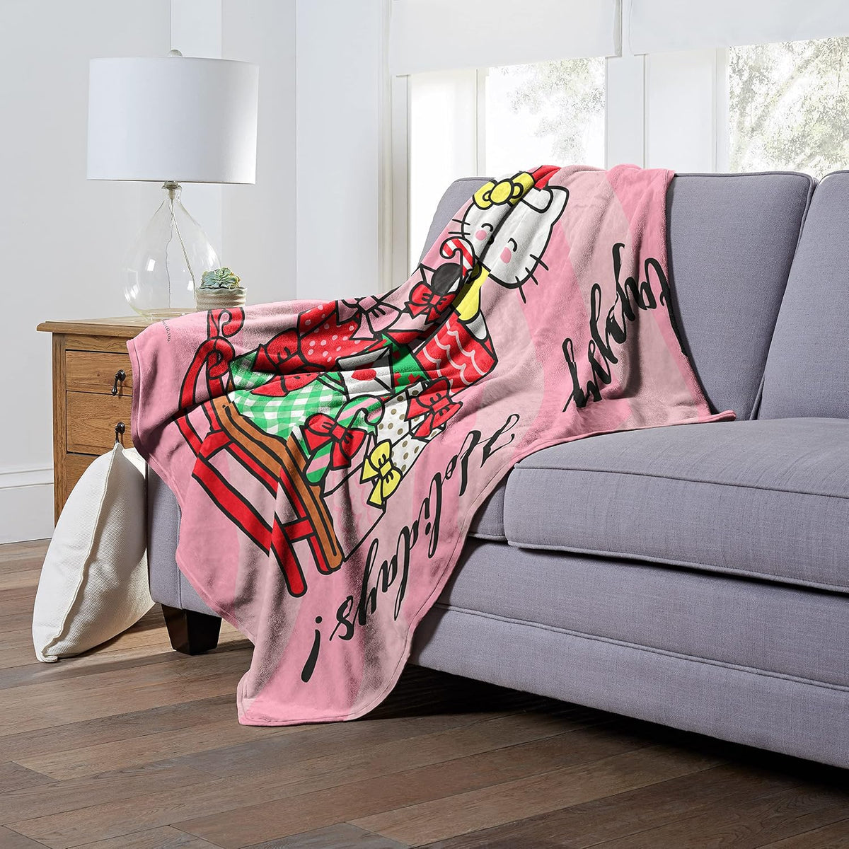Northwest Hello Kitty - Manta de seda táctil, 50 x 60 pulgadas, Hap...