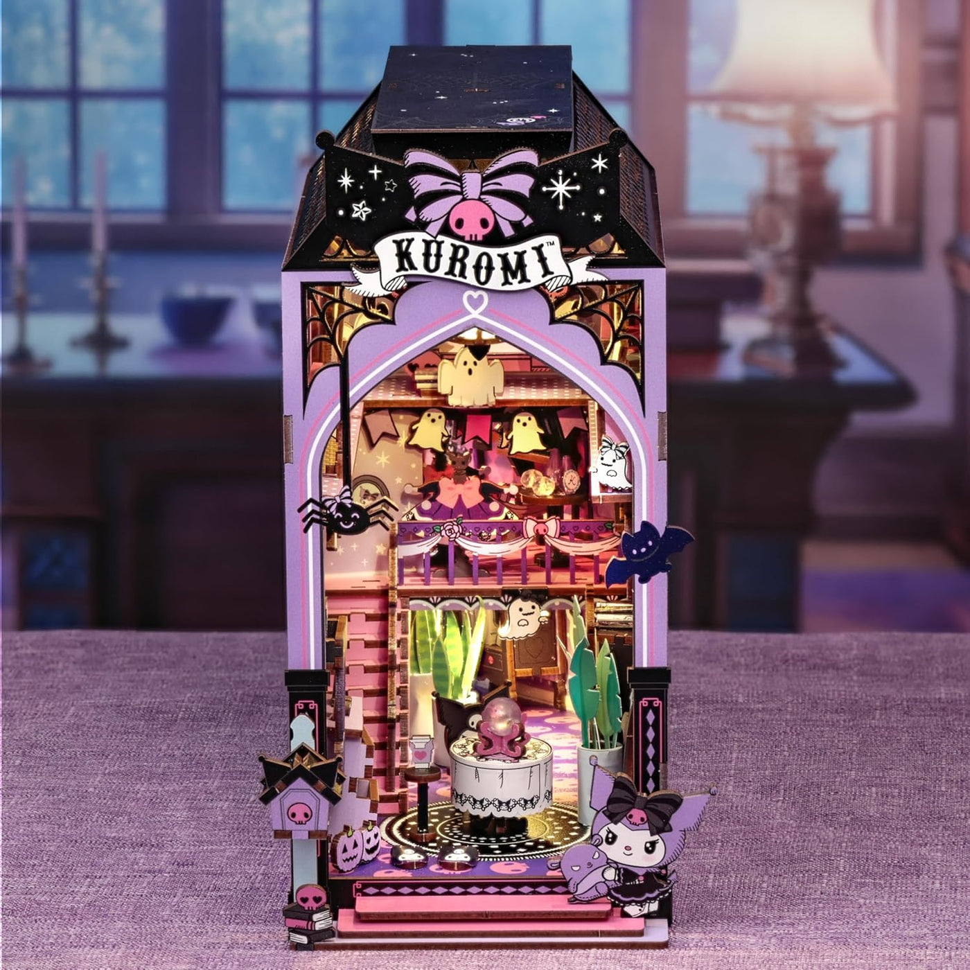 Hands Craft Kuromi Spooky House - Kit de rincón de libros para bric...