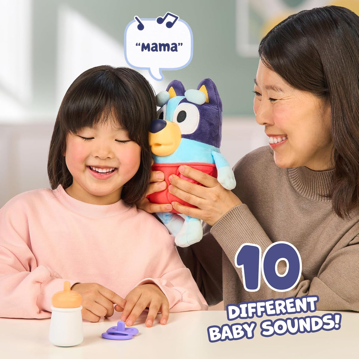 Bluey Care and Cuddle - Juguete de peluche suave para bebé, 11 pulg...