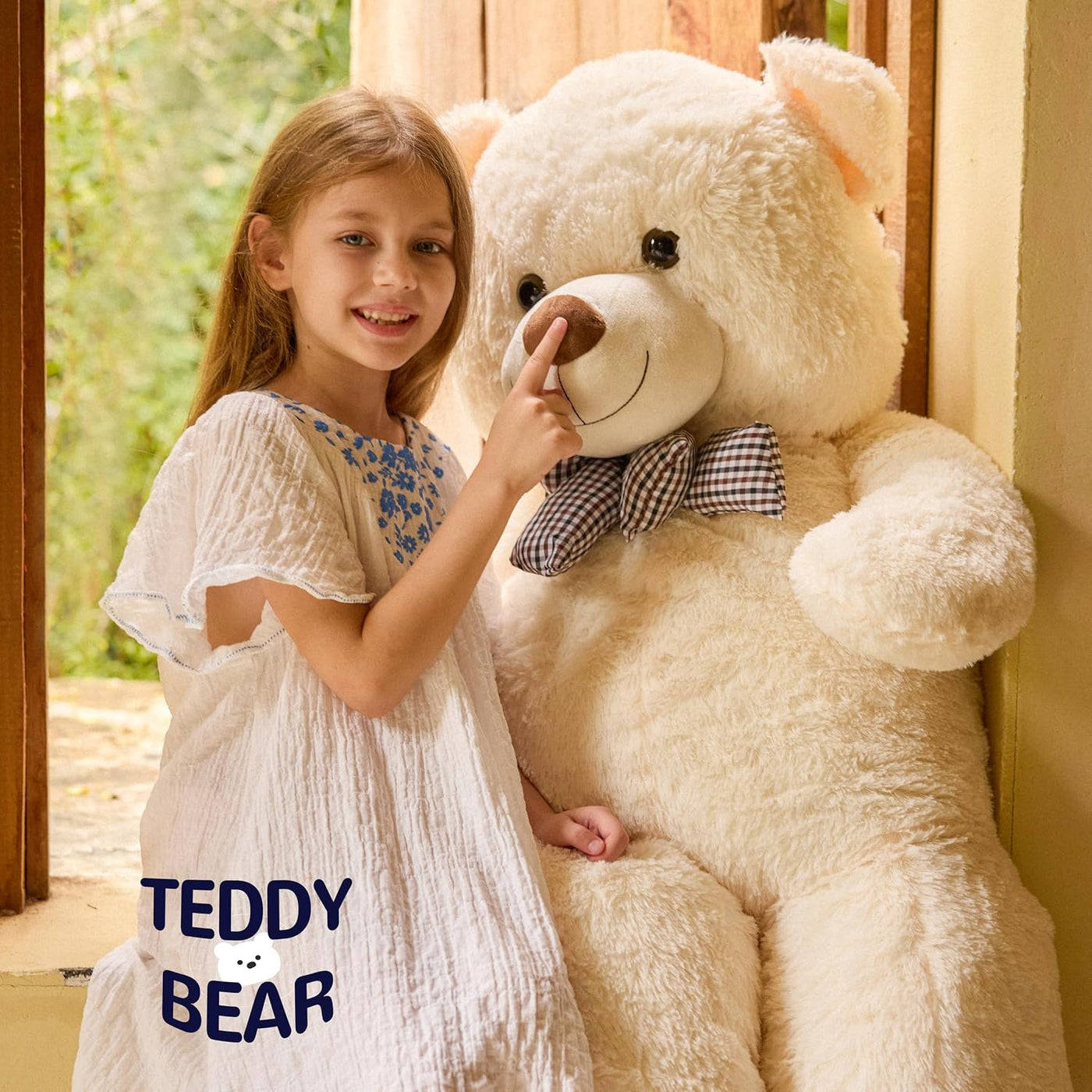 Oso de peluche gigante grande de 47 pulgadas, animales de peluche,...