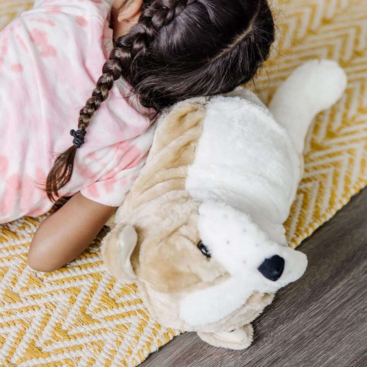 Melissa & Doug Bulldog inglés gigante, animal de peluche realis...