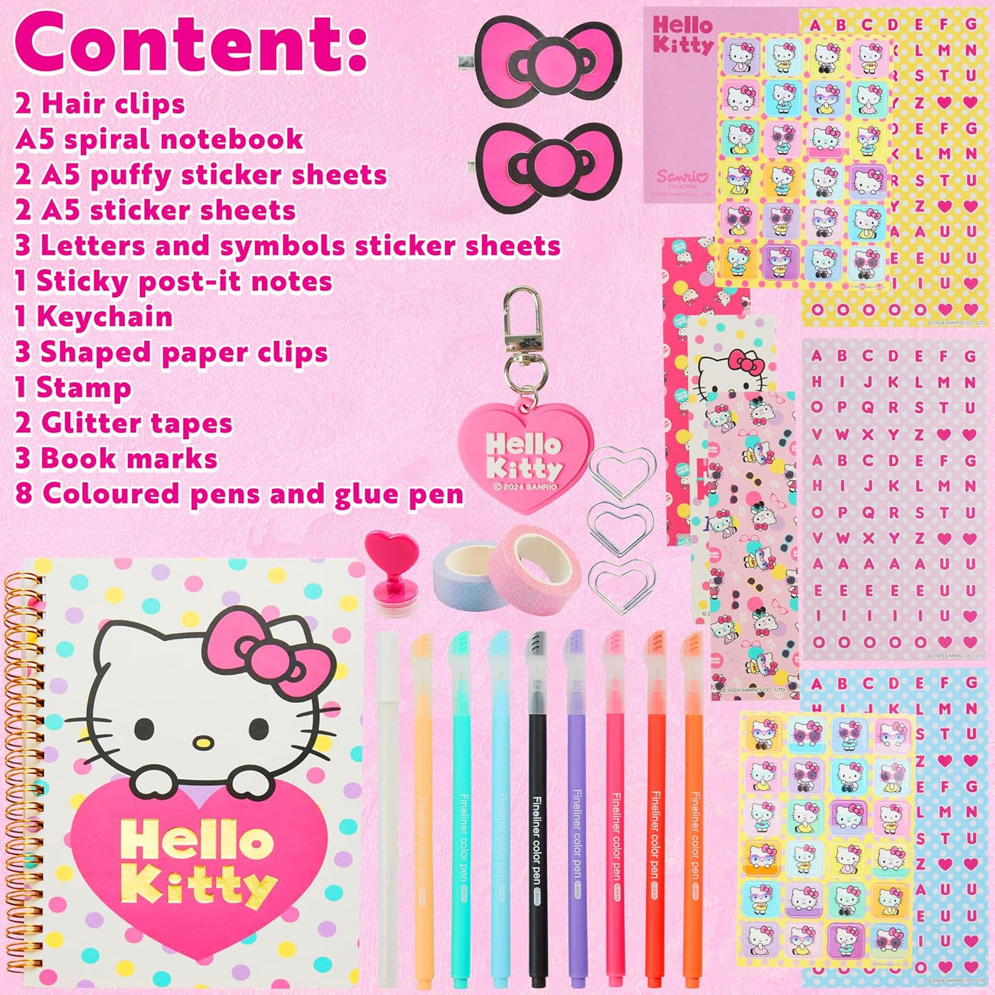 Kit de Diario DIY Hello Kitty para Niñas Adolescentes Cuaderno en E...