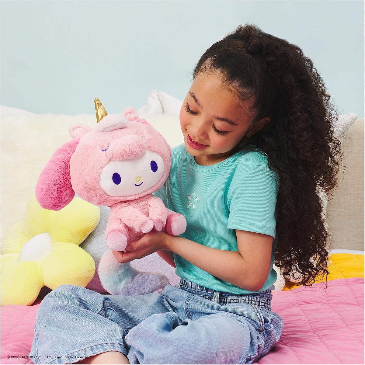 GUND Sanrio My Melody - Peluche de unicornio, animal de peluche pré...