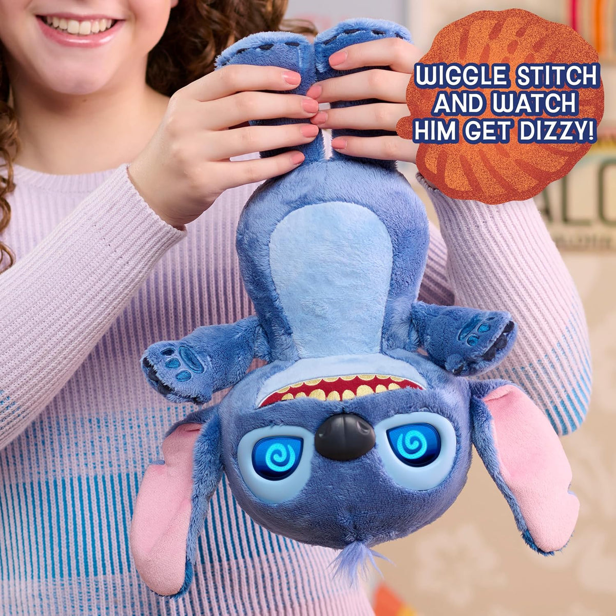 Disney Stitch Just Play Many Moods - Peluche interactivo de 14 pulg...