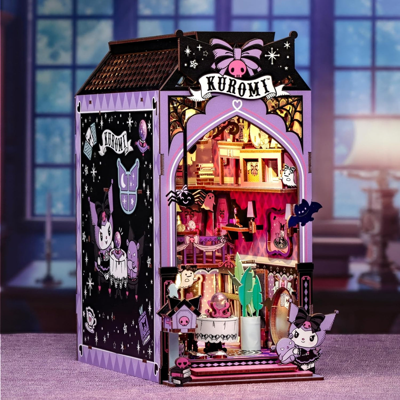 Hands Craft Kuromi Spooky House - Kit de rincón de libros para bric...