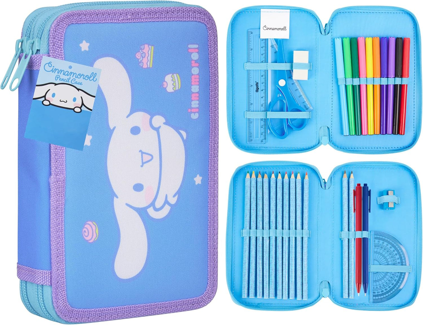Hello Kitty Sanrio - Estuche para lápices de colores para niños, ma...