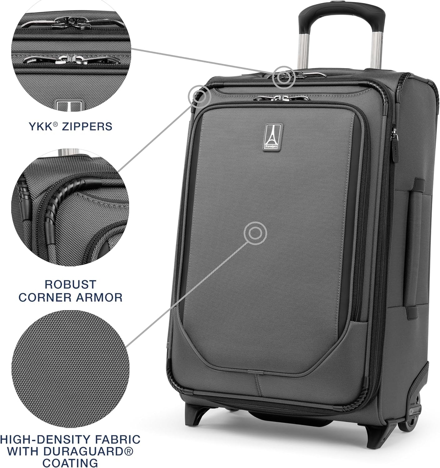 Travelpro Crew Classic - Equipaje ligero extensible Softside, malet...