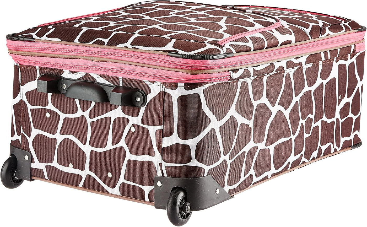 Rockland Vara Softside - Juego de equipaje vertical de 3 piezas, Ro...