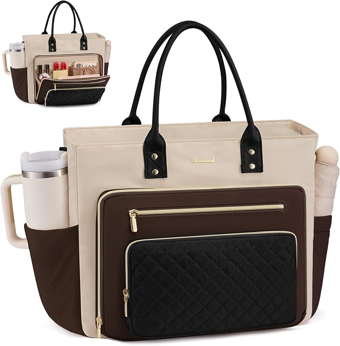LOVEVOOK Bolso de Profesora para Mujer, Bolso de Mano para Trabajo,...